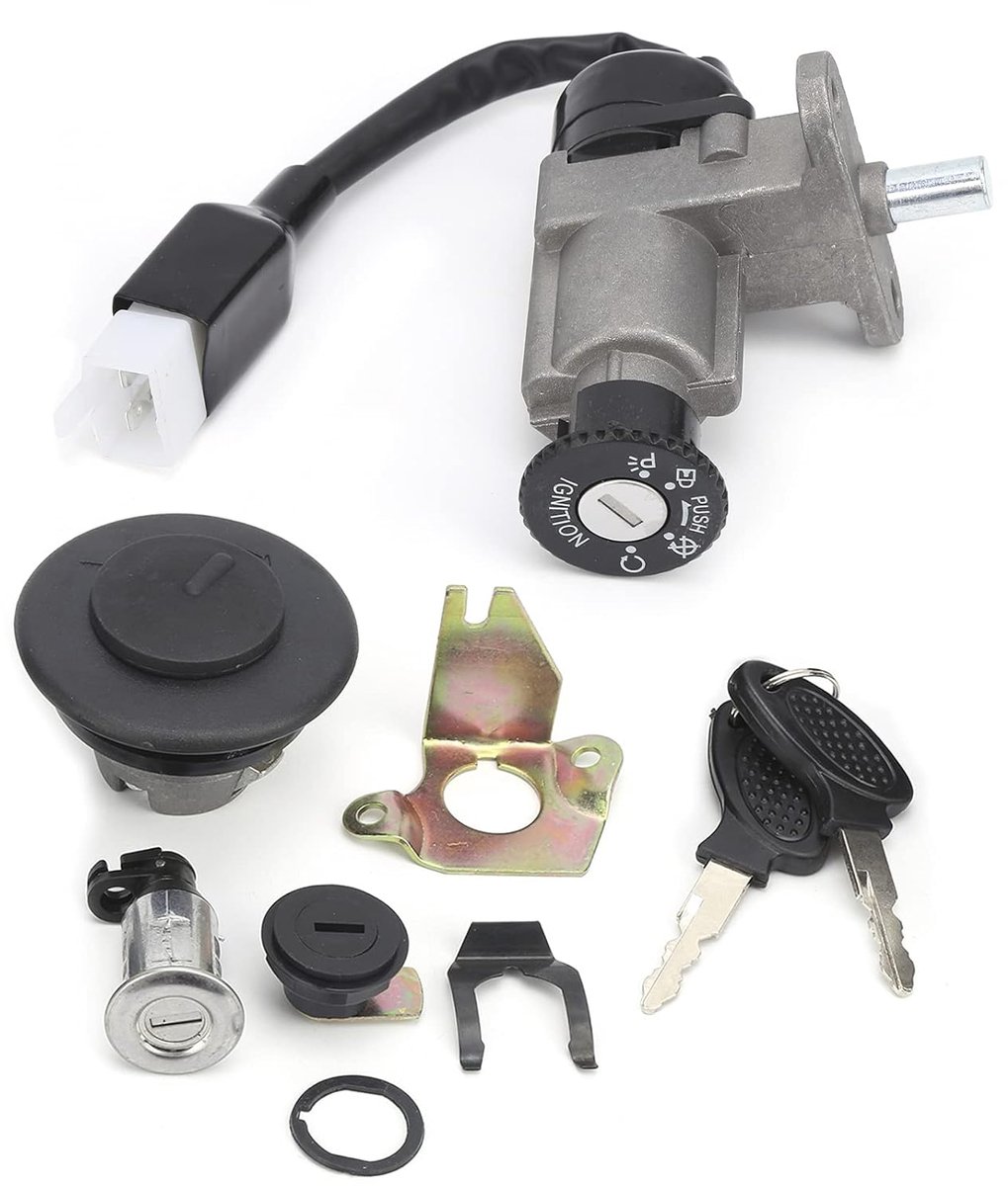 Montage 4 Draad voor Gas Scooter 139QMB GY6 Chinese Bromfiets Nieuwigheid Automotive Contactslot en Cilinder