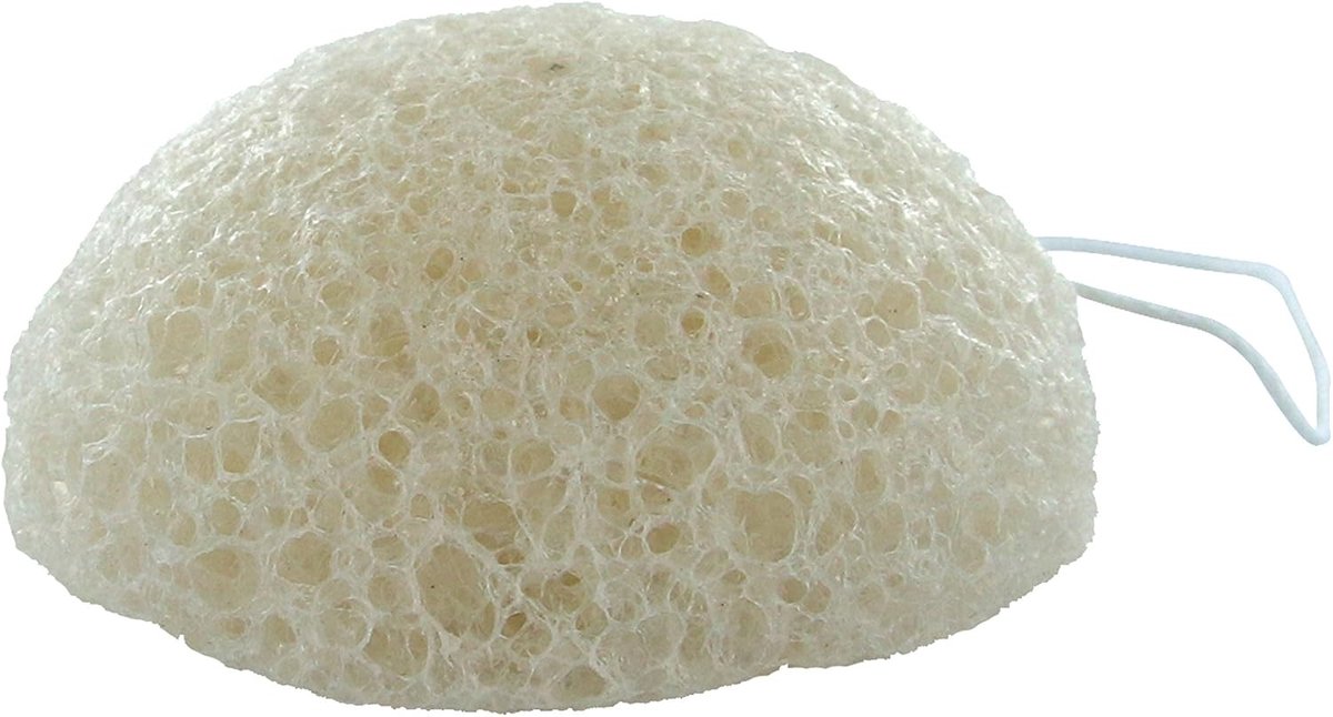Club Eponge Visage Konjac 100% Naturel Charbon Bambou Nettoyage Pores Tout Type de Peau, 1 Unité