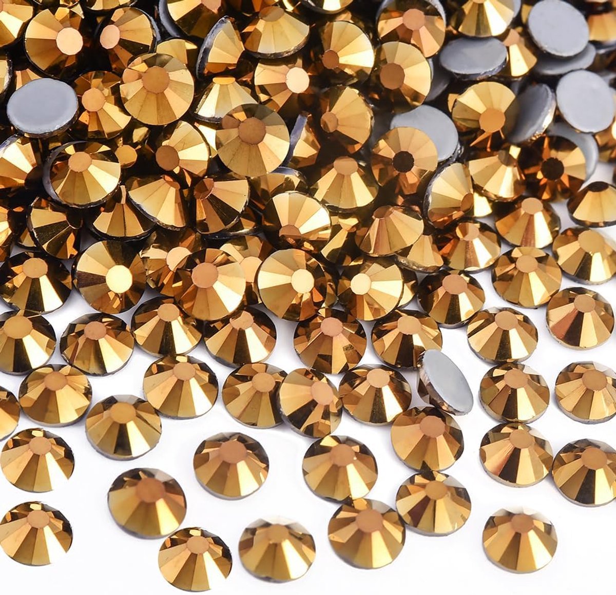 steentjes, 1440 stuks kristallen hotfix strass glas strass steentjes ronde kristallen edelstenen glazen stenen voor kleding schoenen doe-het-zelf ambachten benodigdheden (mijn