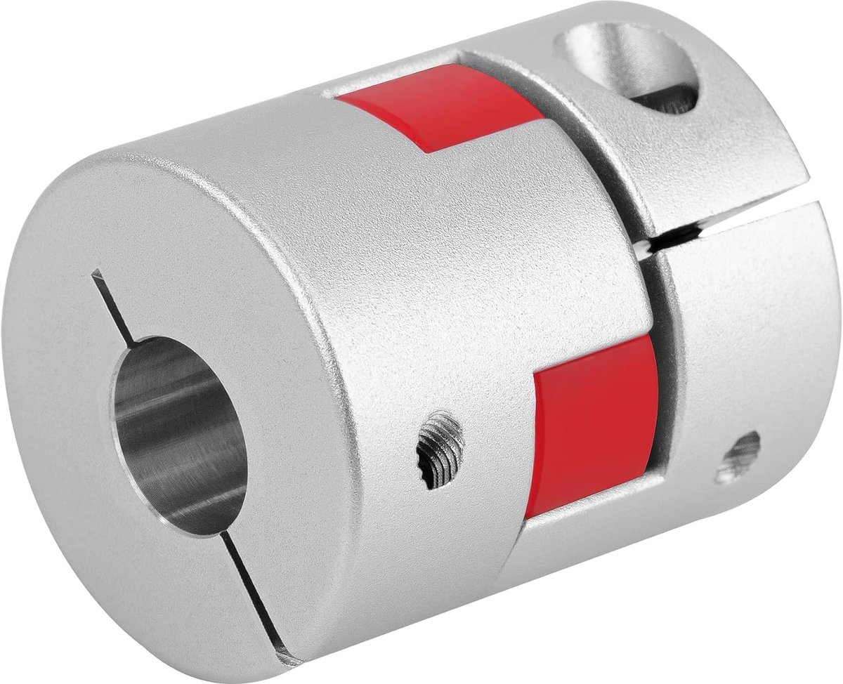 pruim, 5 mm tot 5 mm aluminium flexibele scharnierklem pruimvorm elastische koppeling koppeling D30 L35