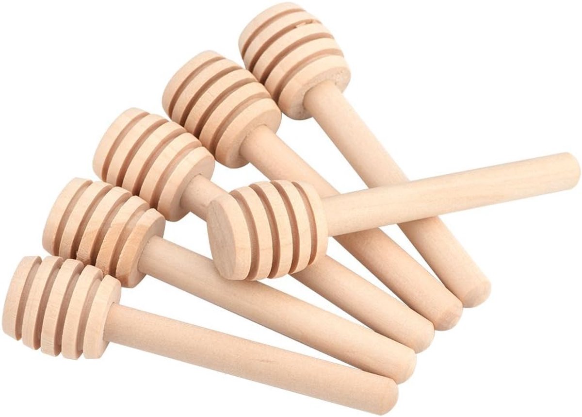 SnelShoppen - 50 stuks 15 cm kleine houten lepels voor potten, vazen, bruiloften, Thanksgiving en doopfeesten - Perfecte decoratie en gebruiksartikele