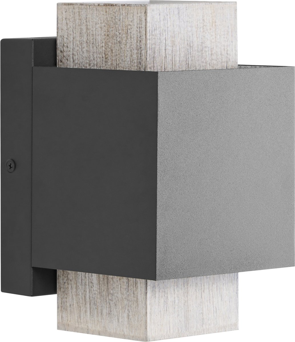 TIMOK - Buiten LED wandlamp - Zwart - Aluminium
