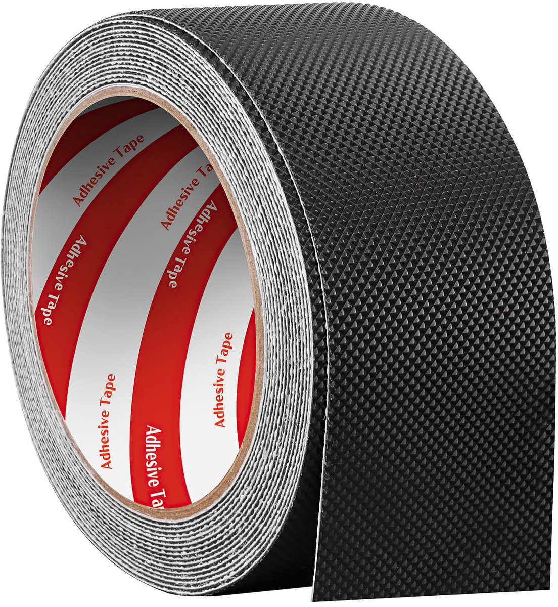 plakband, 5 cm x 5 m, waterdicht, antislip, zwart, rubberen gripband, zelfklevend met gestructureerde lijm voor doe-het-zelf gereedschap, gadgets, trappen, leuningen
