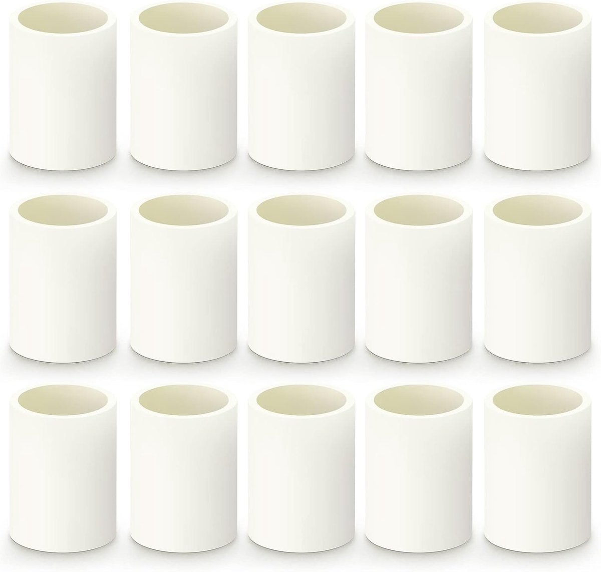 15stuks PVC Pijpverbinding 32mm PVC Koppeling Meubel Grade Pipe Socket Fittings, voor thuis of industrieel