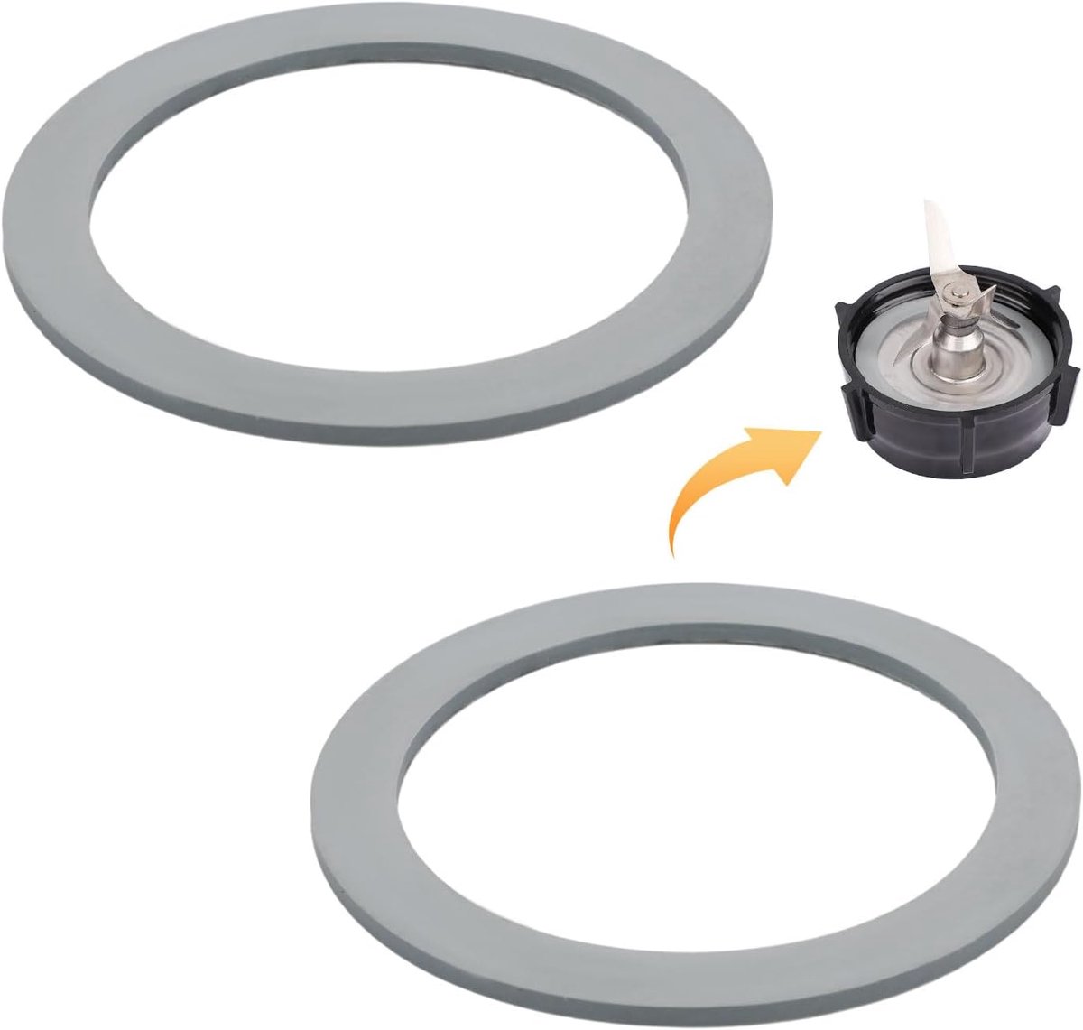Blender Pakking voor Oster, Rubber Grijs O-Ring Blender Pakking Vervanging Blender Ring Vervanging Goede Afdichting Blender Onderdelen Compatibel met Oster Osterizer
