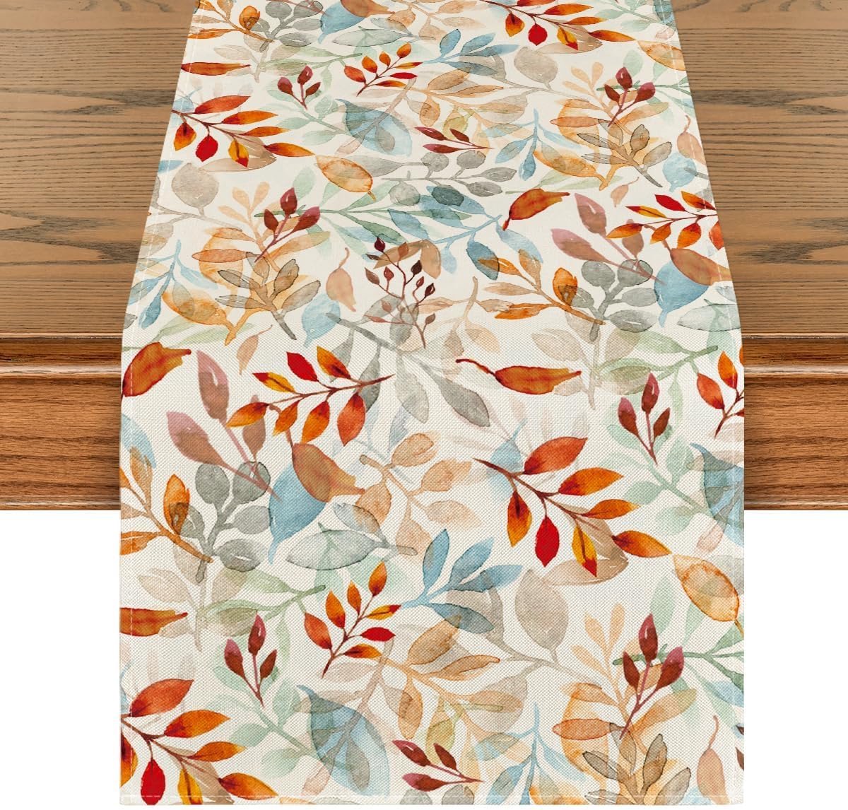 Mode Tafelloper, met dessin herfstbladeren, seizoensgebonden keukentafel decoratie, feestdecoratie, voor binnen, vakantie, 40 x 180 cm