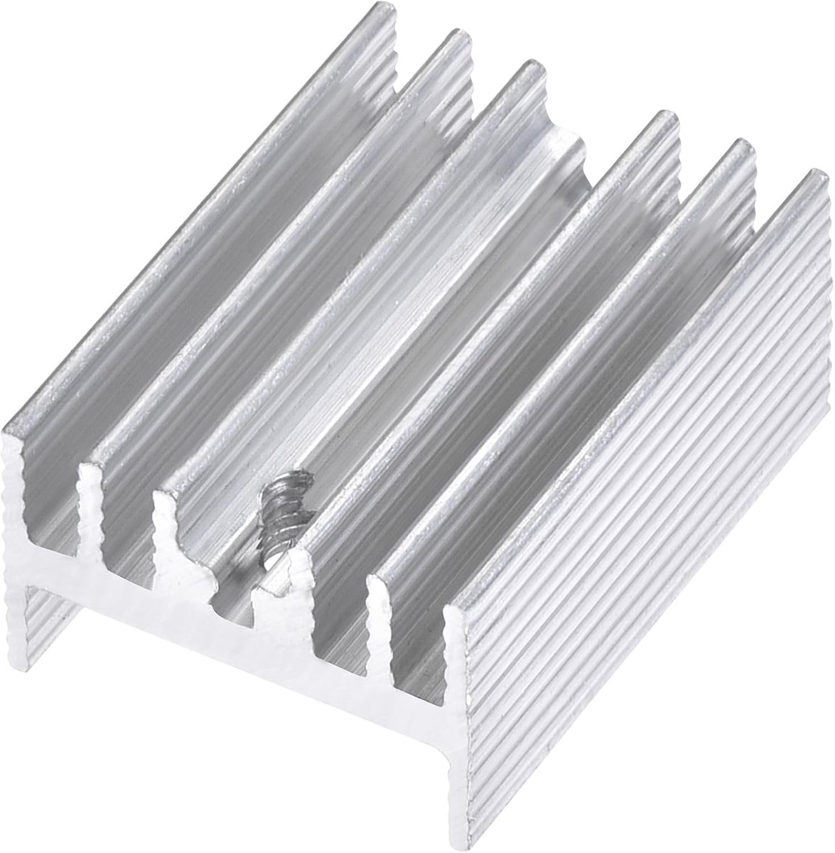 sourcing map 10 stuks 22 mm x 15 mm x 10 mm TO-220 aluminium koellichaam voor het koelen van MOSFET-transistordiodes