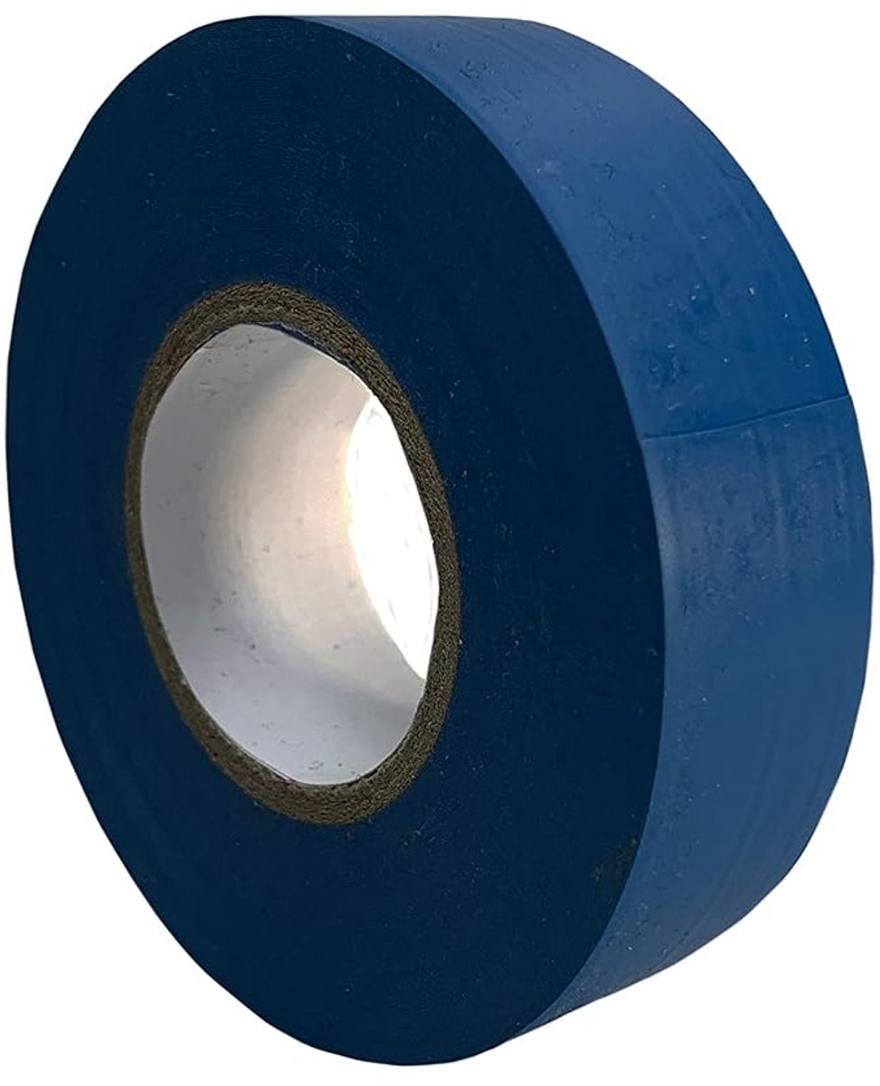 15 mm x 20 m, sterk klevende elektrische isolatietape van pvc-affertape, waterdicht, vochtbestendig, niet geleidend, uv-bestendig (blauw, 1)