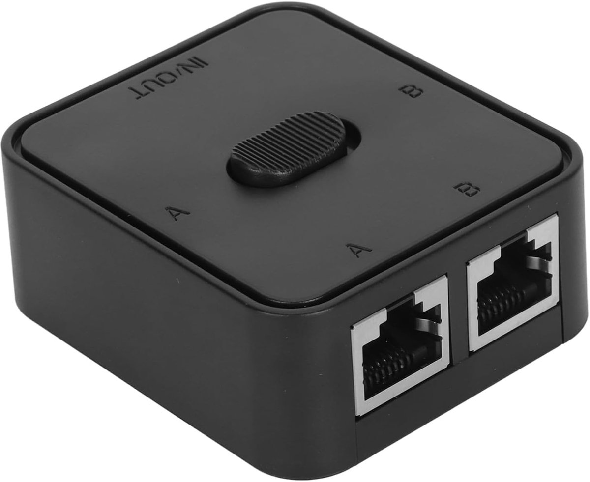Netwerk switch 2 poorten RJ45 - Gigabit netwerksplitter - Passieve kabelverdeler - Flexibel netwerken delen - SnelShoppen