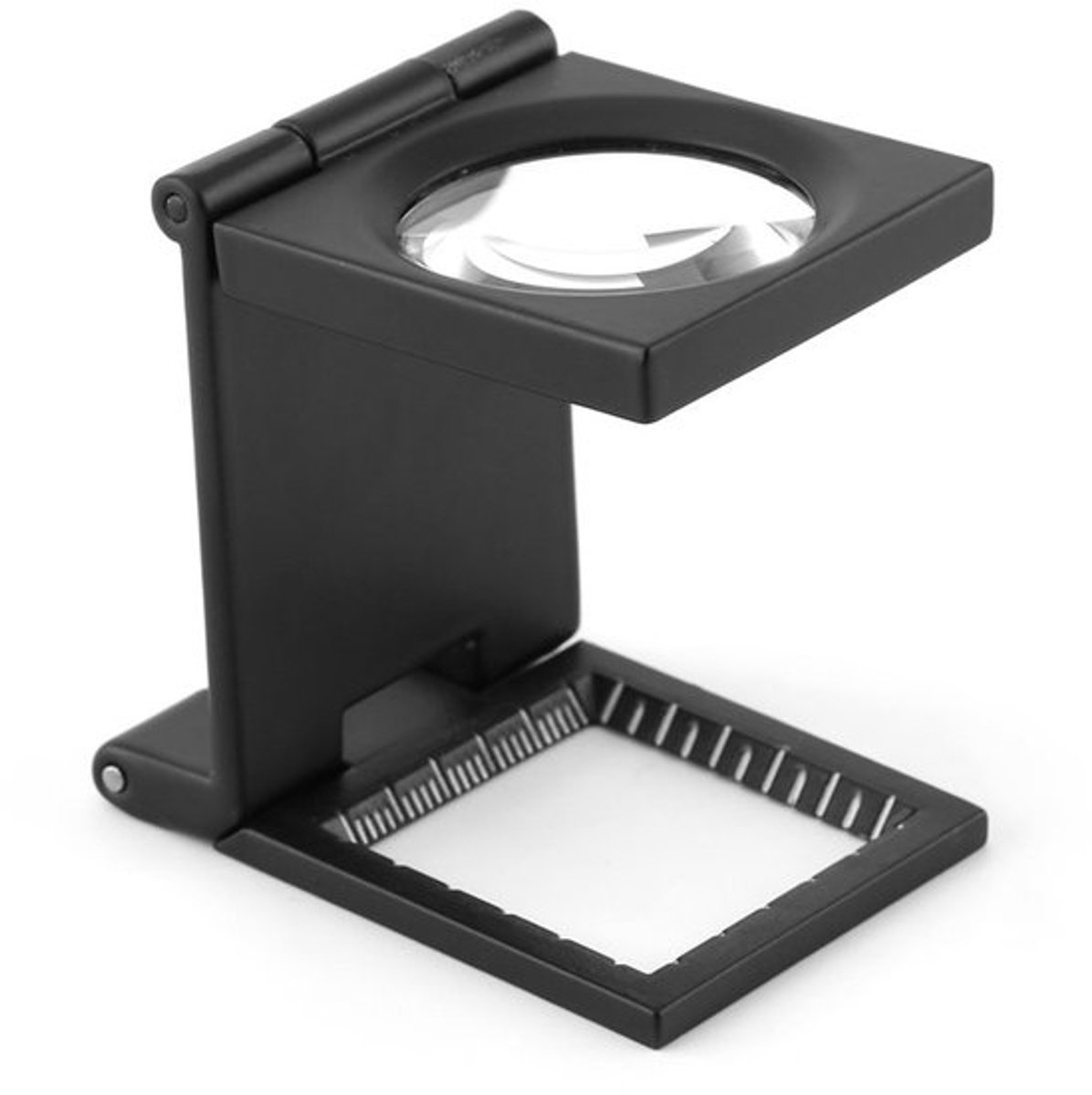 Vouwbaar LED Vergrootglas - 10x Vergroting - Compact en Opvouwbaar Ontwerp - Zwart - Geschikt voor Textiel en Sieraden - Perfect voor Hob...
