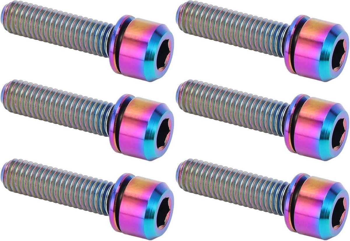 6 Stuks Stuurpen Bouten, M5 20mm Stuurpen Schroeven Vaste Stuurpen Bouten Vervangende Fietsonderdelen