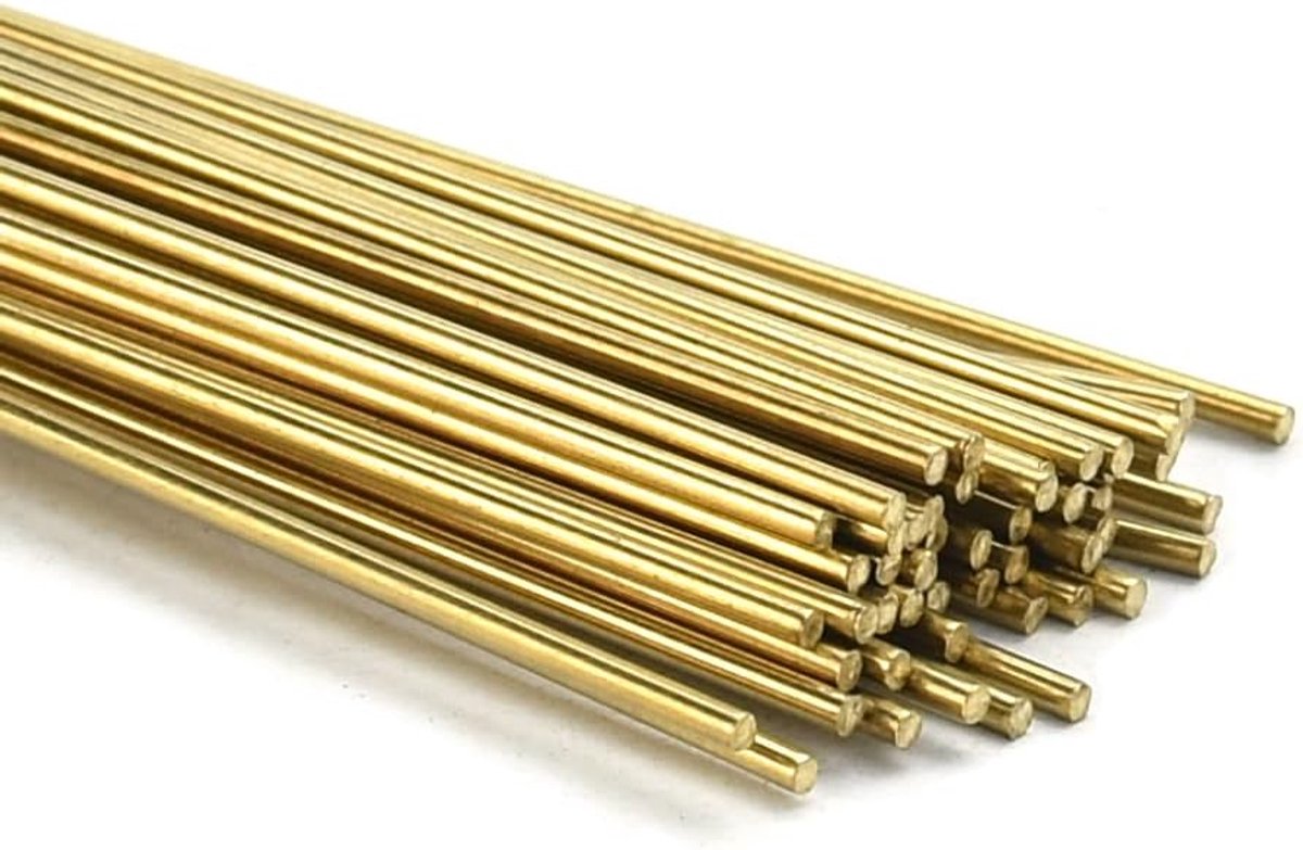 50 stuks Messing staven 1,6mm * 250 mm lasdraad Industriële Autogeen lasstaven Koper hardsoldeer Koper lasdraad voor pijpverbindingen laselektroden staven lasaccessoires