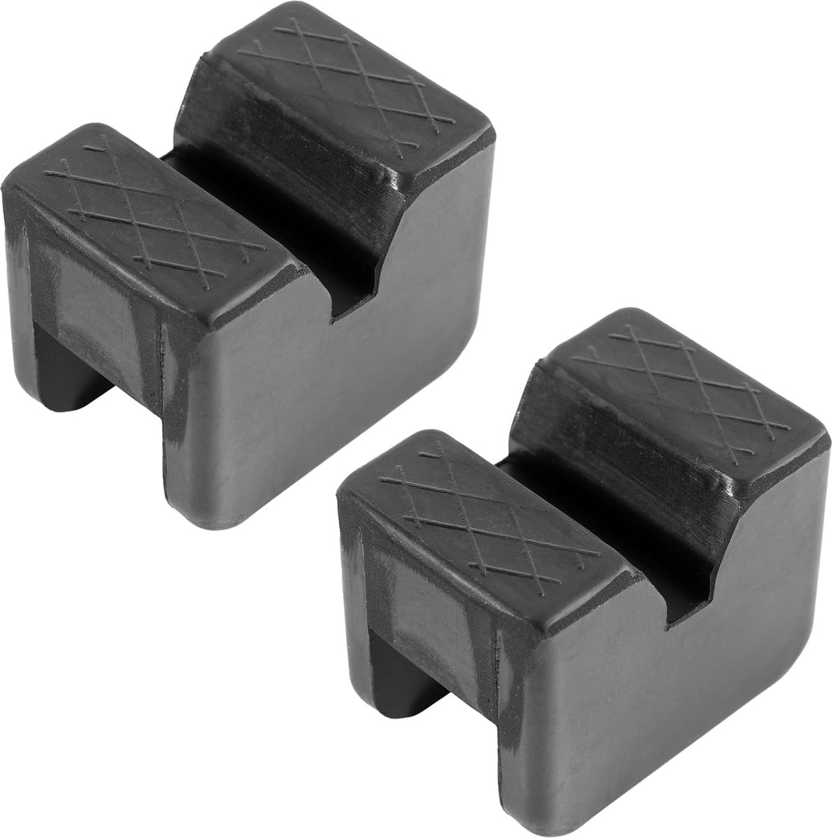 rubberen pad voor autokrik, onderstelblokken, staande rubberen buffer, rubberen blok, hefbruggen, garagekrik, rubberen blok voor auto, personenauto, SUV
