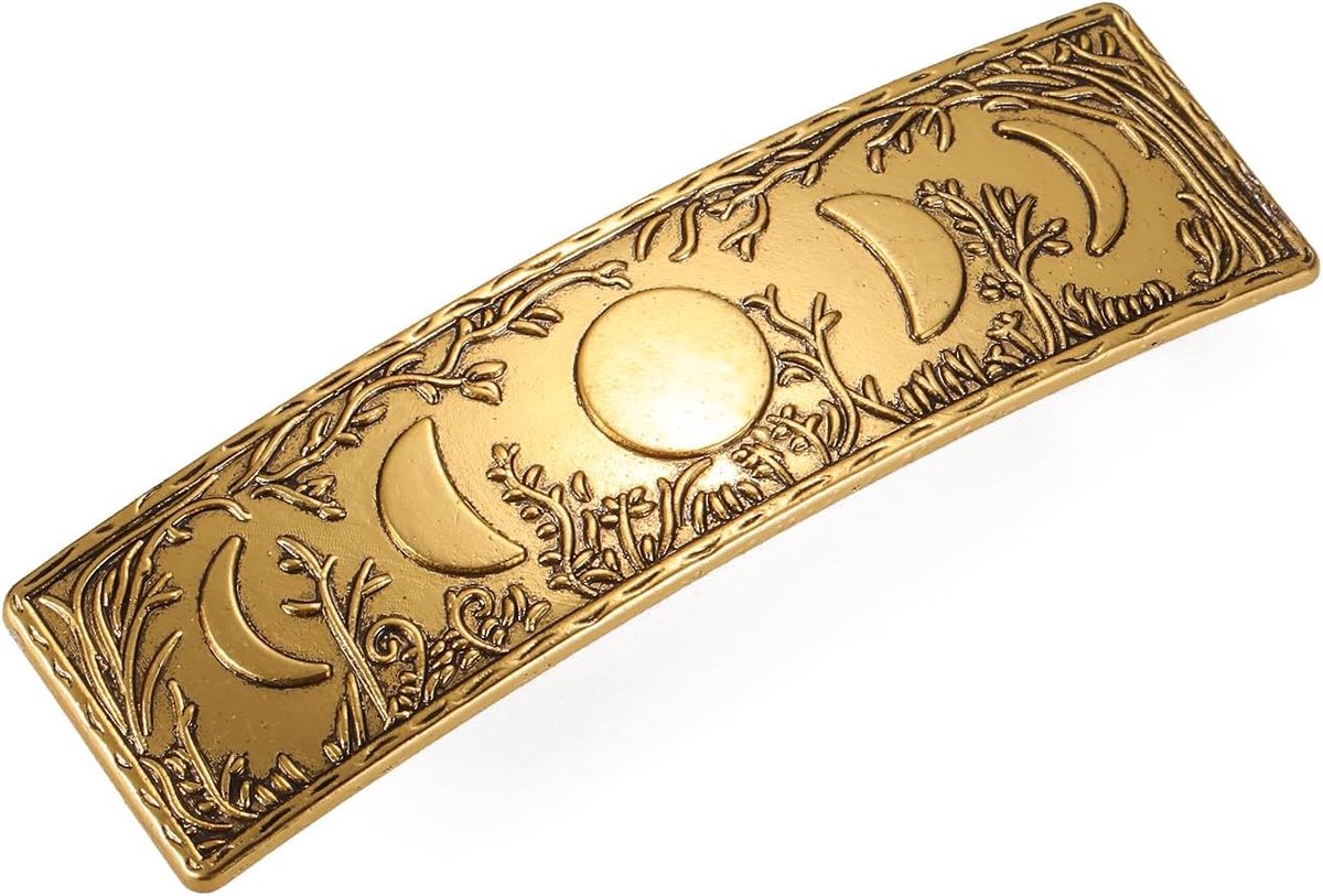 Vintage Maanfase Haarspeldjes Haarspeldjes Handgemaakte Lente Clip Metalen Haarspeld Hoofddeksels Bruiloft Bruids Haaraccessoires voor Vrouwen Meisjes