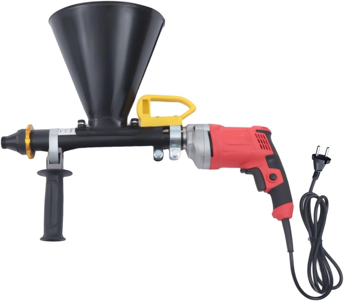 voegenpistool voor mortel, doe-het-zelf, mortelspuit, handmortelpomp met accessoires, voegenpistool, 700 W