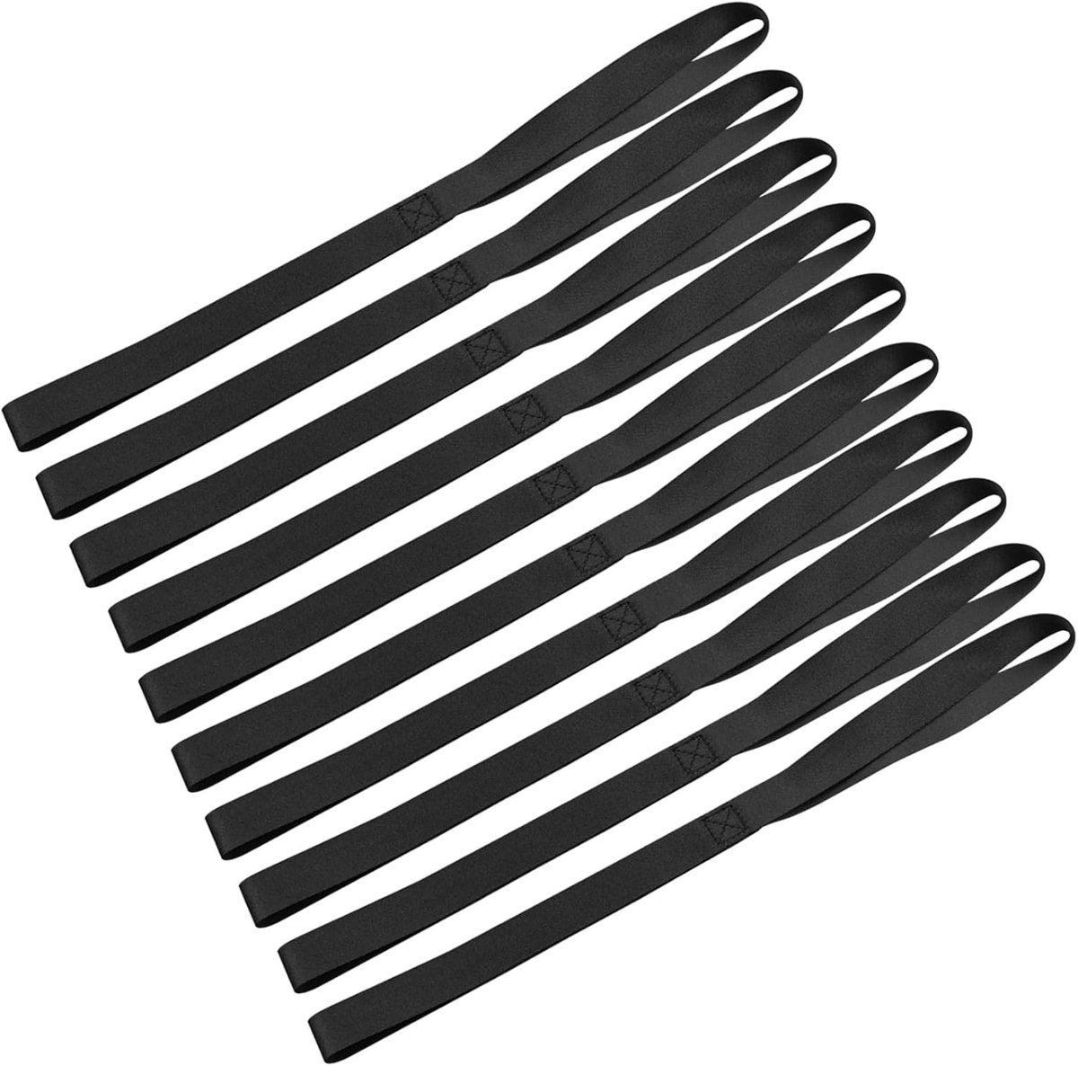 Spanbanden, zachte lussen spangordels, bevestigingsbanden ladingsbanden, 46 cm nylon spanband voor fiets, motorfiets, auto, dirtbike, ATV, transport, 46 x 2,5 cm