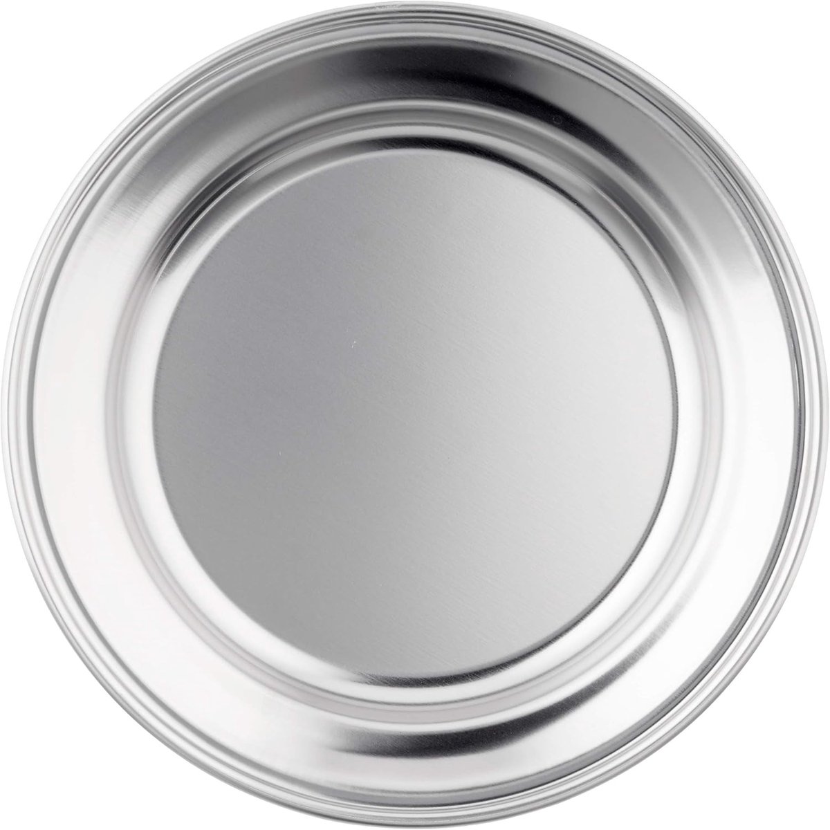 PLAT 22 CM. ROESTVRIJ STAAL 18% Cr.