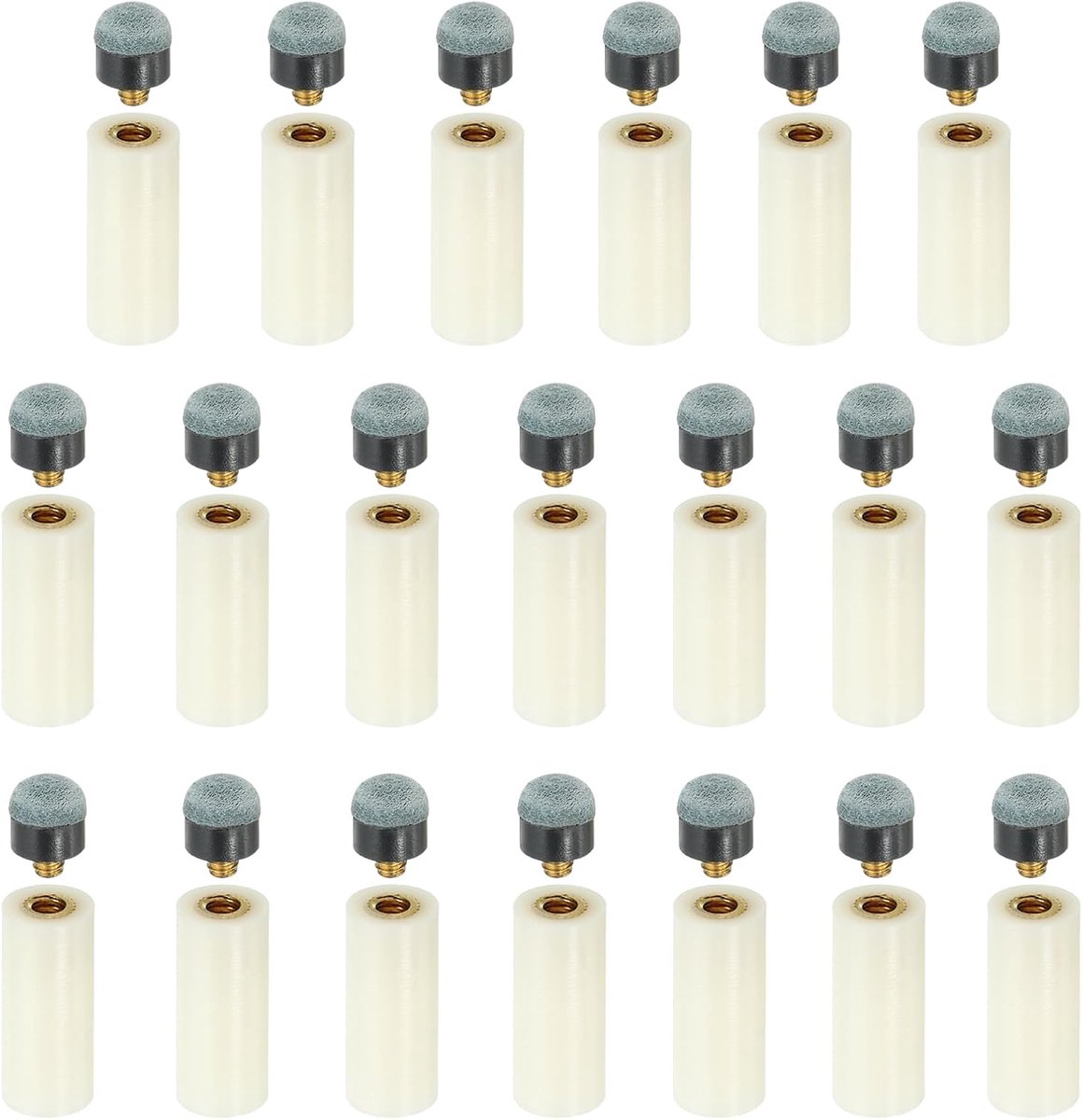 Dia schroefbare zwembadkeu tips, snooker biljart keu stick tip vervanging met Pool Cue Ferrules