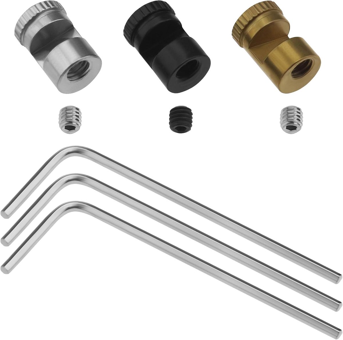 Lord of the Tools 3 Set van Duimstift Vervangende Onderdelen Compatibel met Buck 110 Duimtacks Universele Duimknoppen met Zeskantsleutel 2,5 mm tot 3 mm