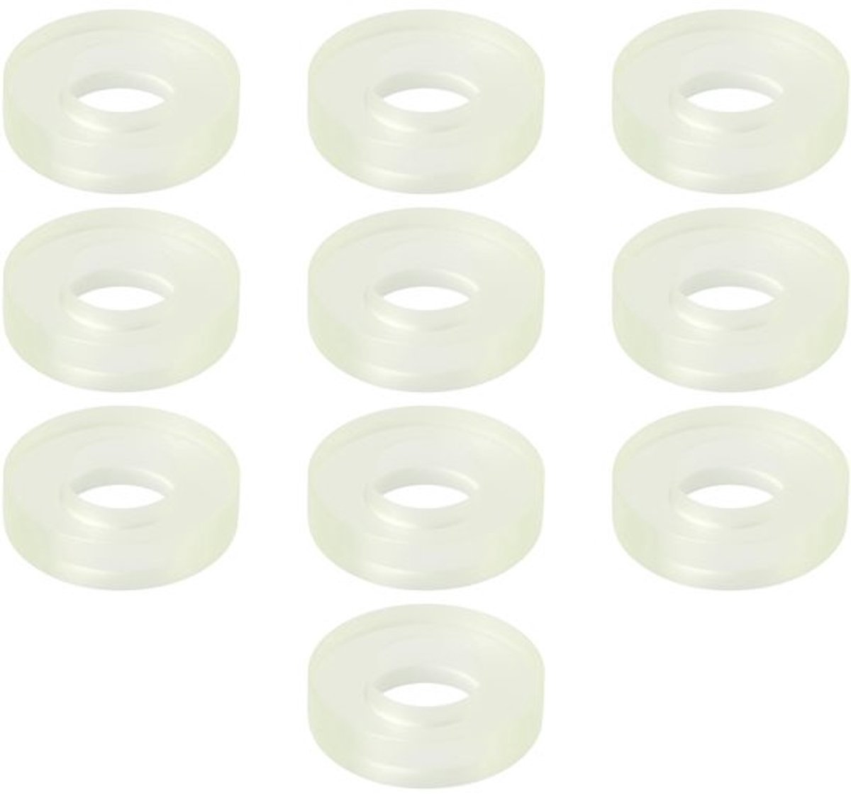 Klepdeksel Sluitringen 10 Stuks - Compatibel met Deutz FL912/FL913/BF - Hoogwaardig Nylon - 16 mm Buitendiameter - Corrosiebestendig - Hittebestendig - Afdichtringen