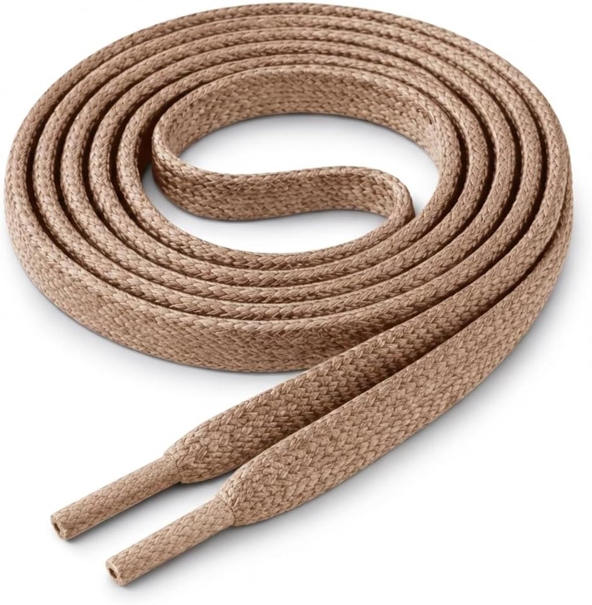 Schoenveters, scheurvaste veters, plat, diameter 5 mm, van fijn katoen/gewaxt, schoenveters voor sportschoenen, leren schoenen, sneakers, UVM, lengtes 70-140 cm
