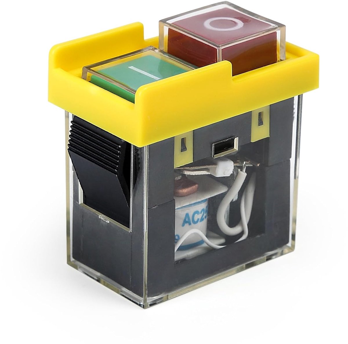 Machineschakelaar 230V Veiligheidsschakelaar Waterdichte Magneetschakelaar KJD6 5E4 AC250V 6A Inbouwschakelaar Drukknopschakelaar Noodstop Schakelaar