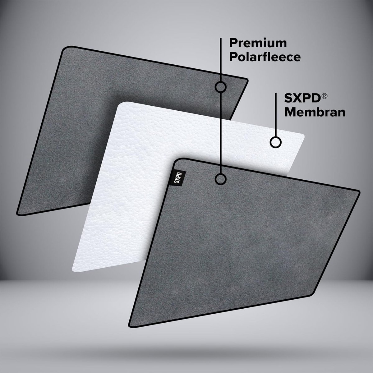 SnelShoppen - Waterproof Sex Blanket 120 x 120 cm - Grijs - Zachte Fleece Matrassenbeschermer - Absorberend en Wasbaar - Voor Camping en Feesten