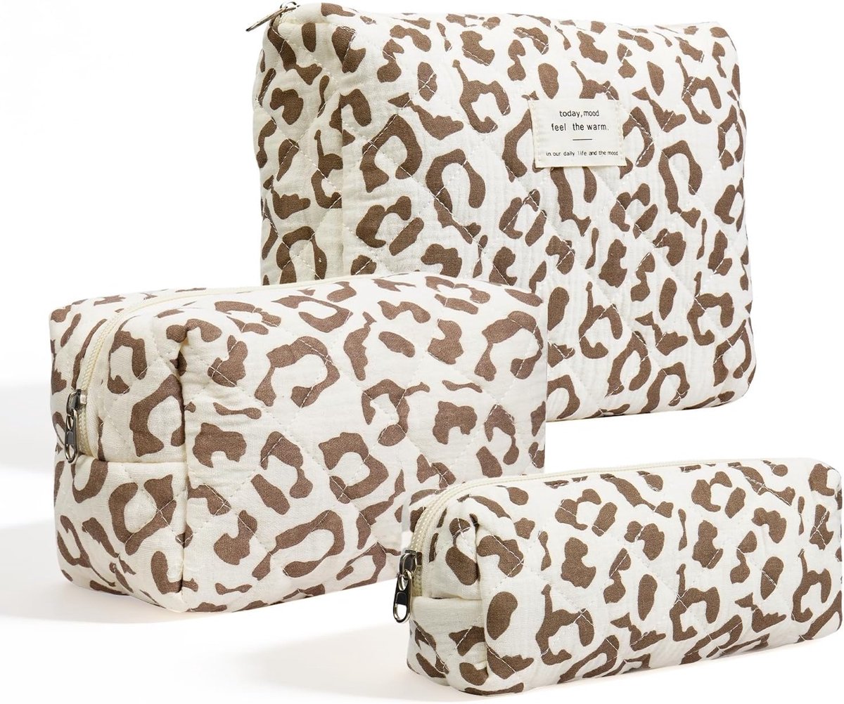 SnelShoppen - 3 stuks make-uptas toilettas dames set - klein, medium en groot - praktisch voor reizen, make-up, sieraden, waszak - trendy en multifunc