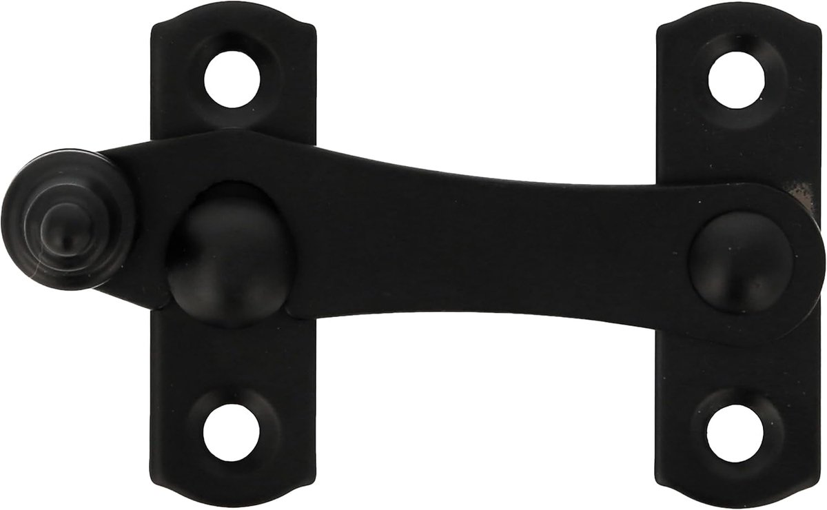 SnelShoppen - Roller Shutter Lock - Zwart - 3-75 x 46 mm - Stalen Veiligheidslock - Inbraak- en Impactbestendig - Inclusief Schroeven