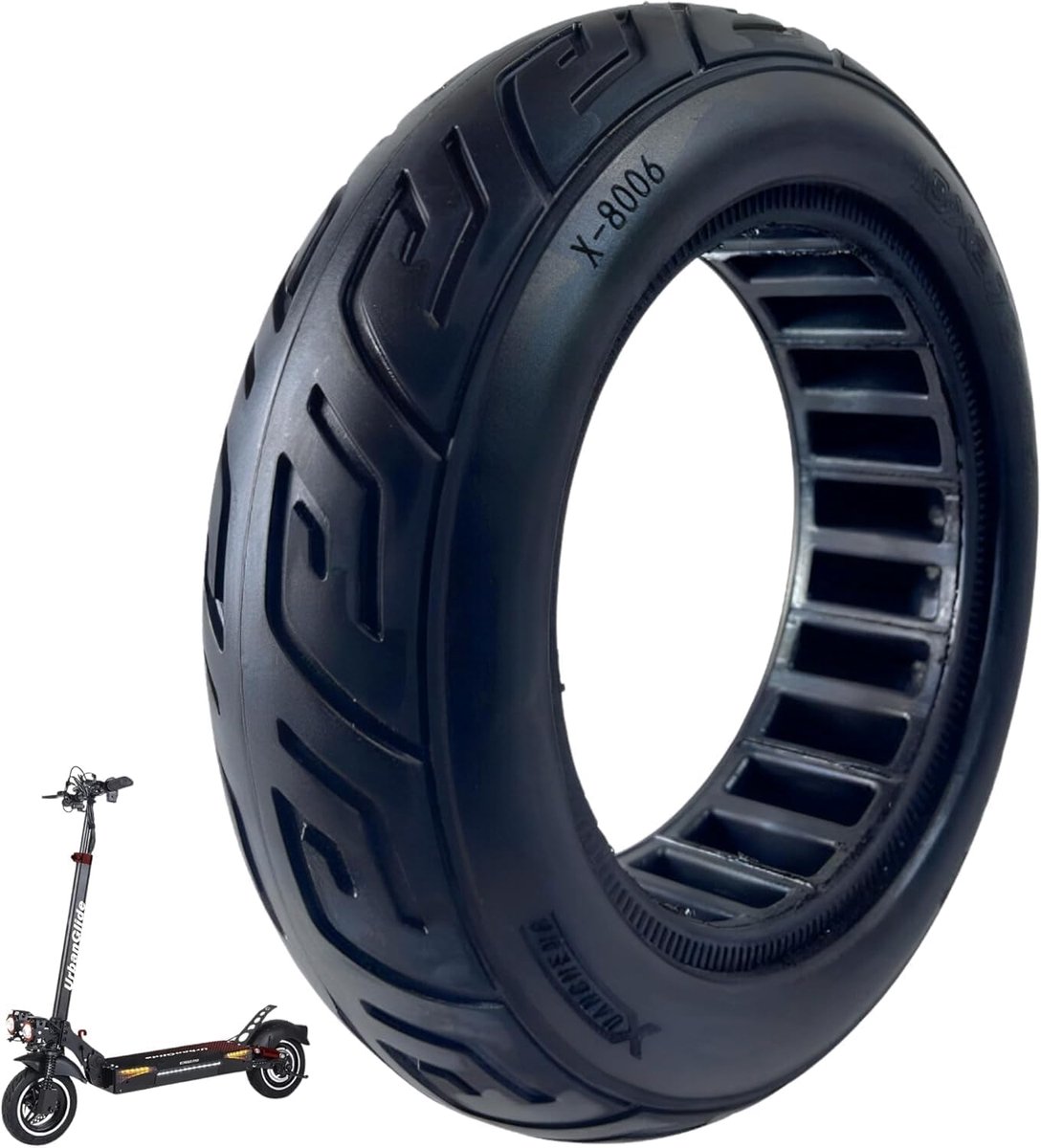 SnelShoppen - Lekvrije 10 x 2.70 - 6.5 inch Volle Banden voor Elektrische Scooter - Onderhoudsvrij en Robuust - Geschikt voor Urbanglide E-Cross en E-