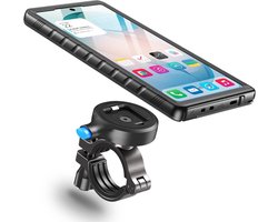 Thijox - Cozycase Fiets Telefoonhouder Waterdicht voor Samsung Galaxy S26 Ultra - 1 Sec Ondersteuning en Ontgrendeling - Stuur Mount voor Motorfiets e