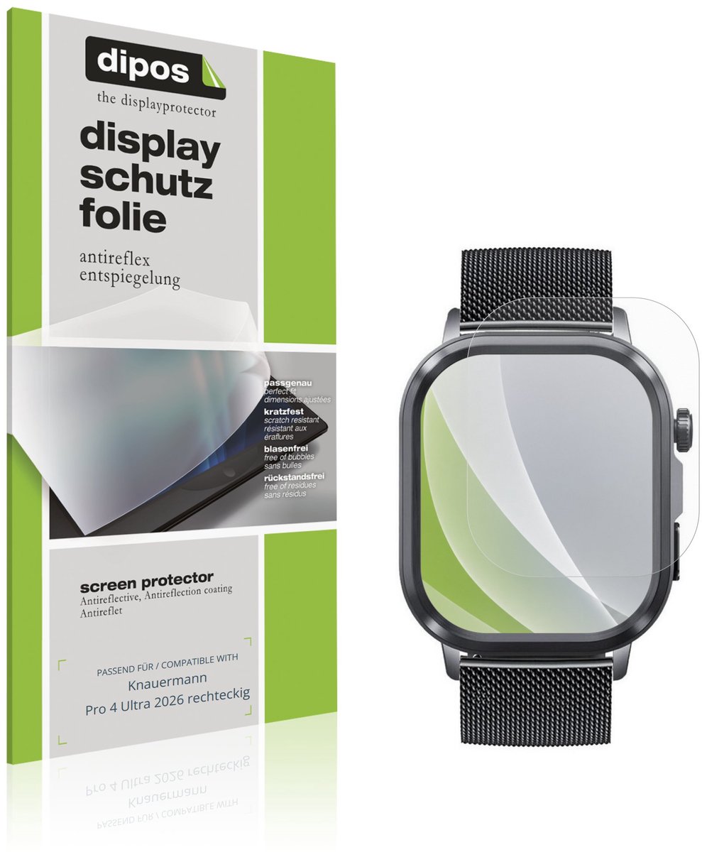 dipos – 6x Matte Beschermfolie geschikt voor Knauermann Pro 4 Ultra 2026 rechteckig | Krasbestendige & antireflecterende Screenprotector Ultra-Thin
