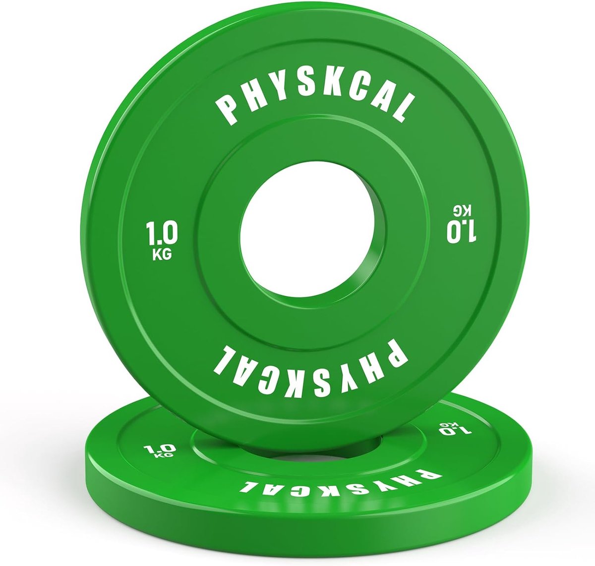 SnelShoppen - Kleurige Gewichtschijven met 5.5 cm Diameter Opening, 50 mm Bumper Plates, Fractionele Gewichtschijven, Stalen Kern en Rubber Coating vo