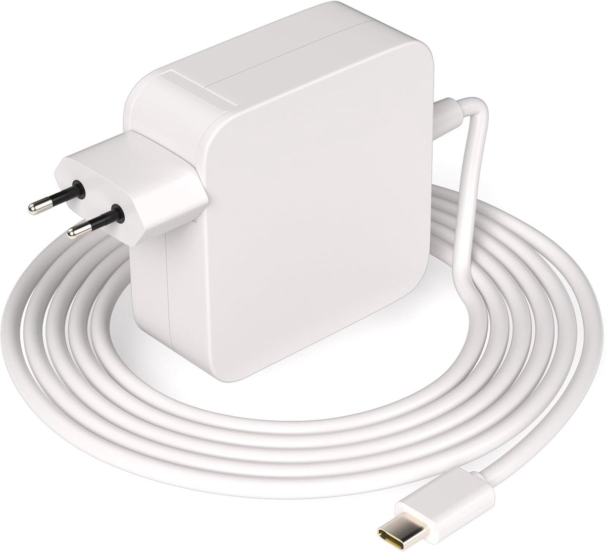 SnelShoppen - Oplader 65W USB C Universeel Compatibel met Laptops, Notebook, Chromebooks, Snelladen, USB Type-C, Ideaal voor Thuis en Op Reis