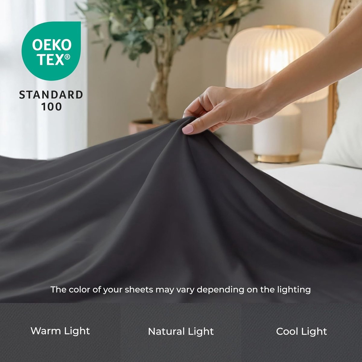 SnelShoppen - Fitted Sheet Set voor 1 Persoon - 170x260 cm Donkergrijs - Ultra Zacht Geborsteld Microvezel voor Eenpersoonsbed 80x190/90x190 - Oeko-Te