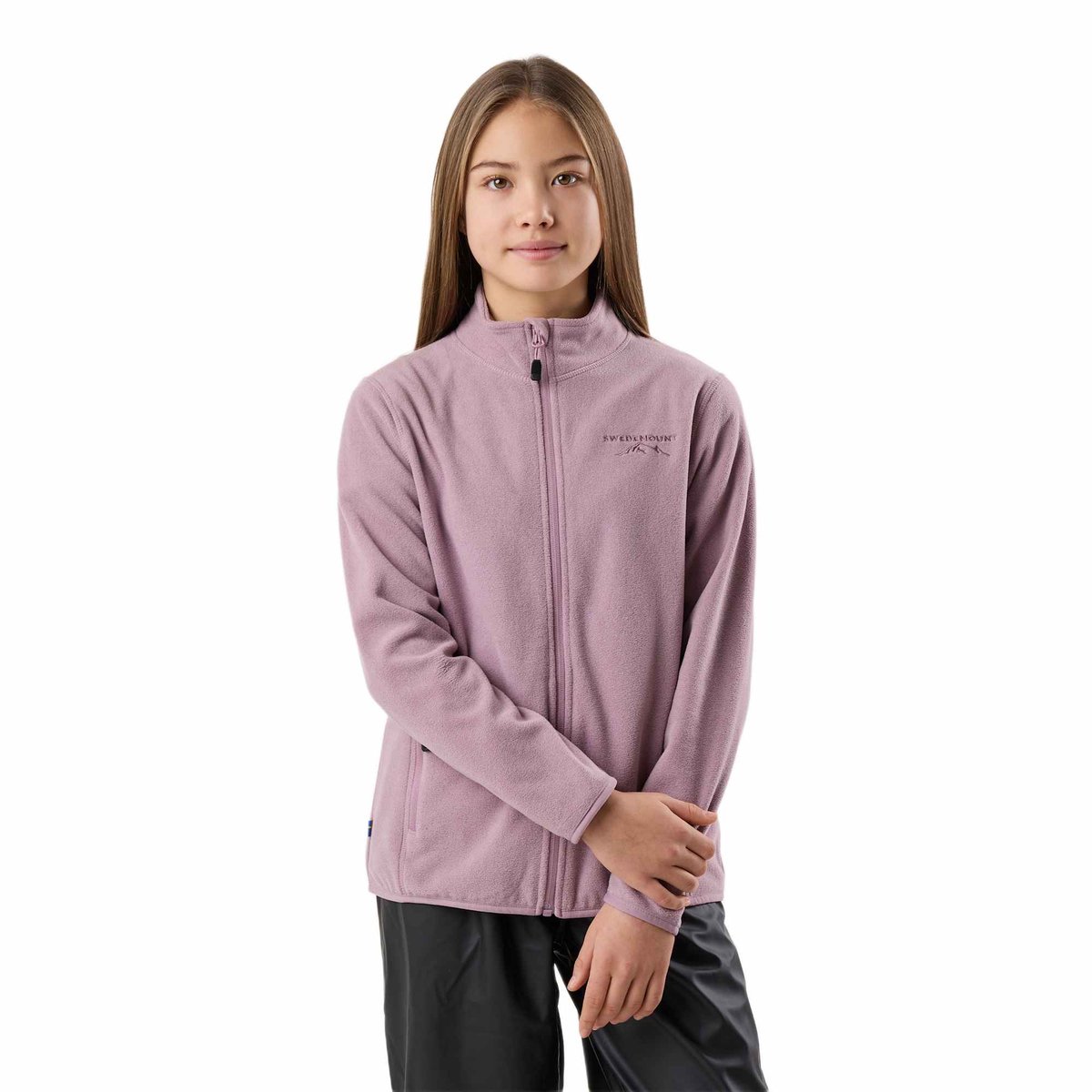 Swedemount Tromsö Trui – Fleece voor kinderen Pale Mauve Melange