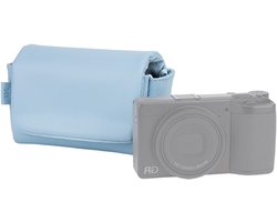 Zachte microfiber lederen compacte cameratas voor digitale camera's met magnetische sluiting, geschikt voor Ricoh GRIV, Kodak Ektar H35N, Canon G7XM3 en Sony RX100-serie, ideale bescherming en snelle toegang