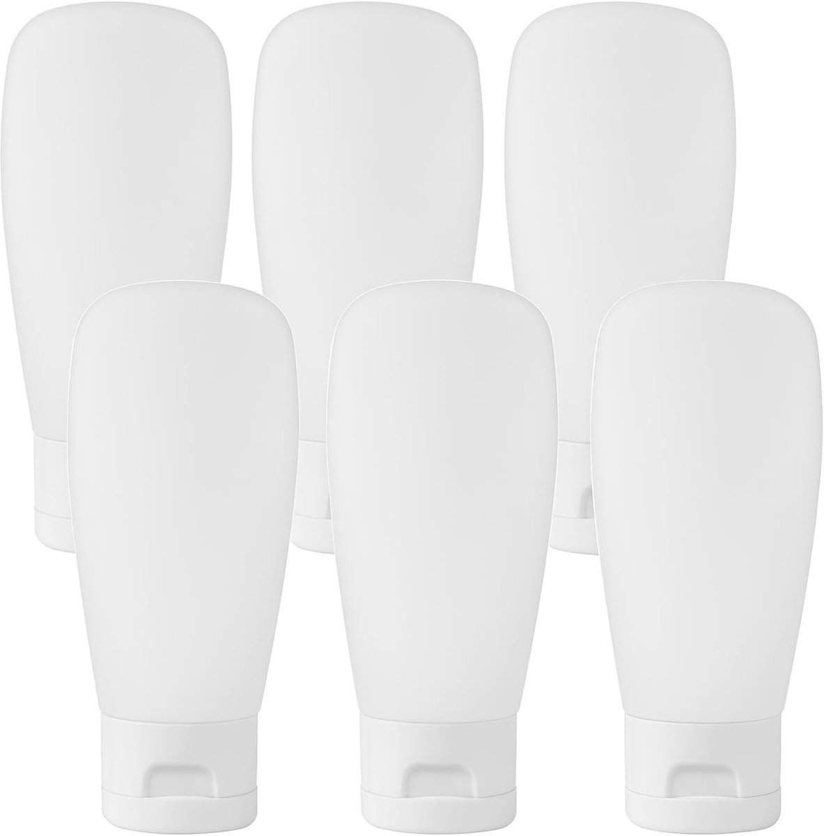 SnelShoppen - 6x 150ml Plastic Cosmetische Squeeze Tubes met Draai-Dop - Levensmiddelen Opslag, Refillable Toilettas Flessen voor Shampoo, Lotion, Dou