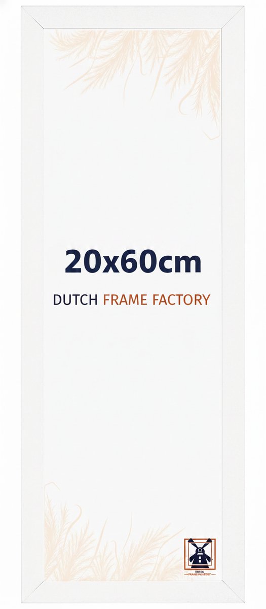 Fotolijst 20x60 cm - MDF - Wit Mat - Benno