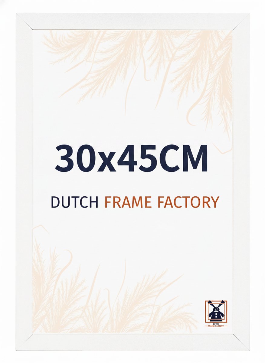 Fotolijst 30x45 cm - MDF - Wit Mat - Benno