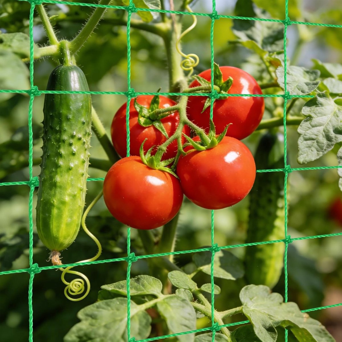 SnelShoppen - Klimnet voor Klimplanten 1.8 x 5 m, Cucumber Net, Premium Plant Support Net, Duurzaam en Lichtgewicht voor Tomaten, Komkommers, Tuinonde