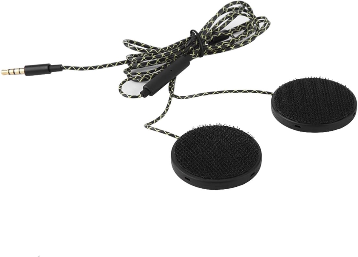 SnelShoppen - Ejoyous Motorhelm Headset - Helm Hoofdtelefoon met 3.5 mm Plug, 1.2 m Kabel, Handsfree Bellen, Hoogwaardige Geluidskwaliteit, Duurzaam A