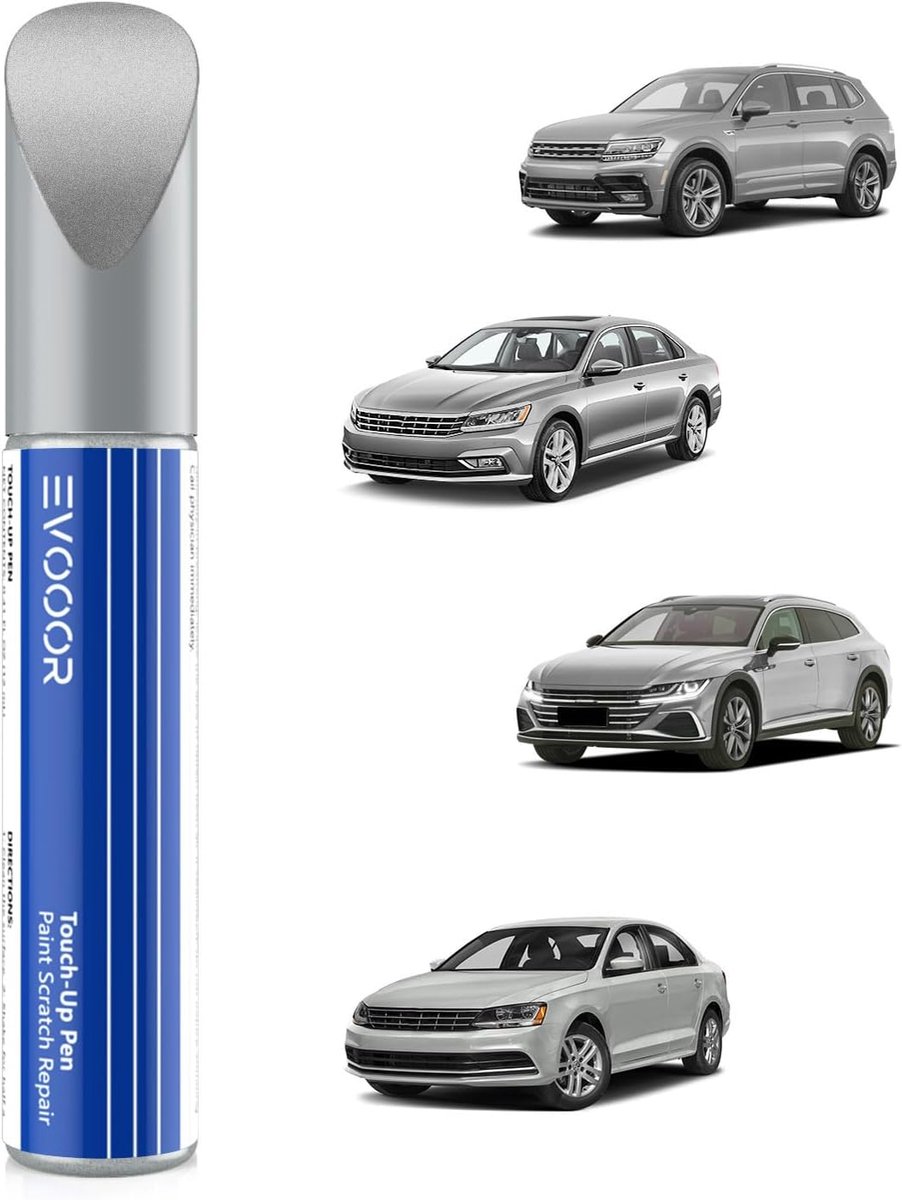 SnelShoppen - Reflex Silver Metallic Auto Lak Retoucheerpen voor Krassen, Schadeherstel voor Volkswagen/VW, Eenvoudige en Snelle Oplossing