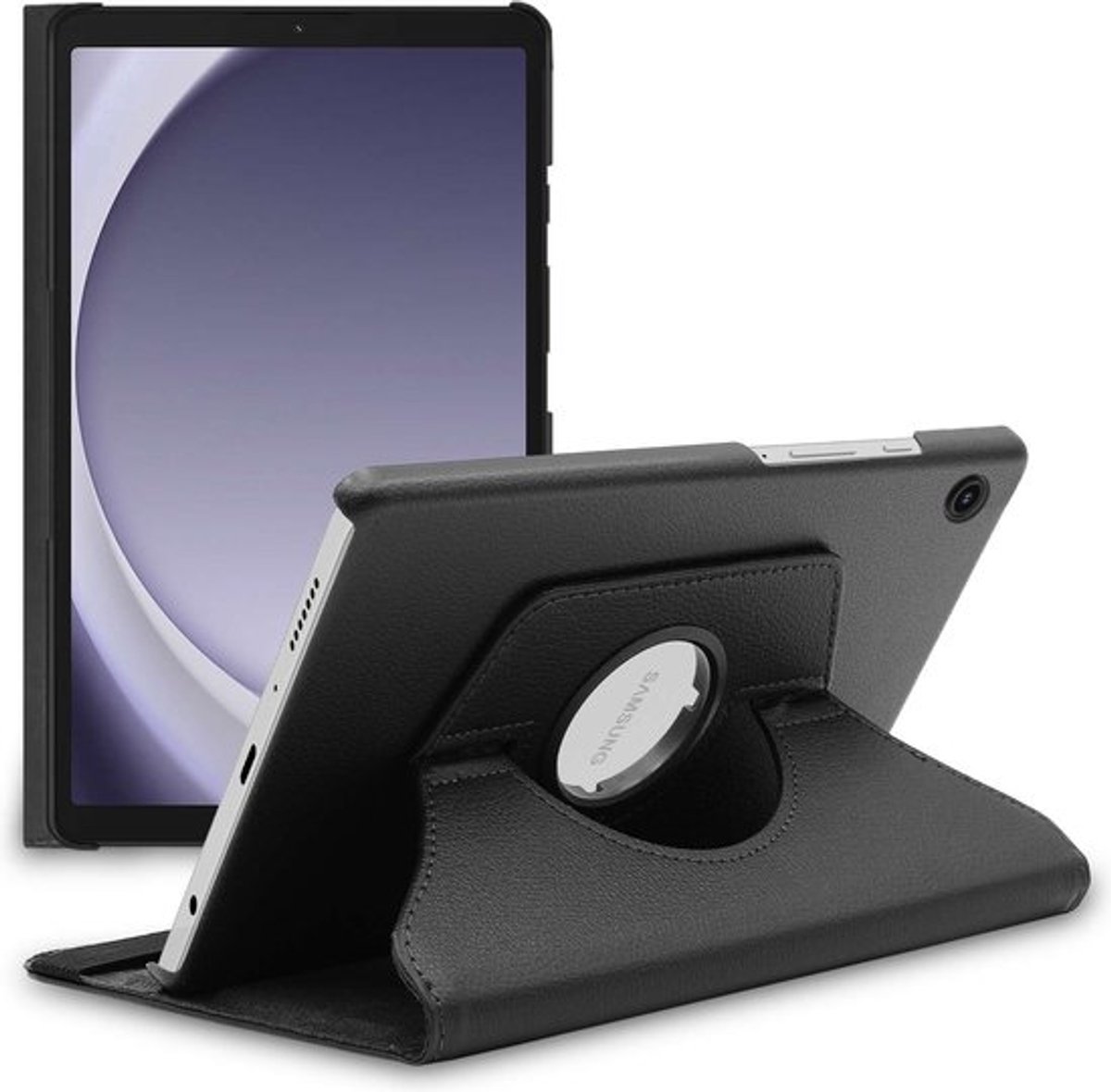 ebestStar - Hoes geschikt voor Samsung Galaxy Tab A9 8.7 (2023) SM-X110, Roterende Etui, Case, 360° Draaibaar hoesje, Zwart
