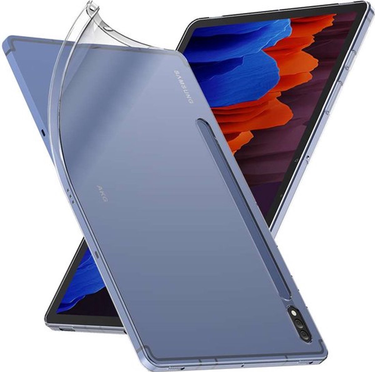 ebestStar - Hoes geschikt voor Samsung Galaxy Tab S7+ SM-T970, Back Cover, Beschermhoes anti-luchtbellen hoesje, Transparant