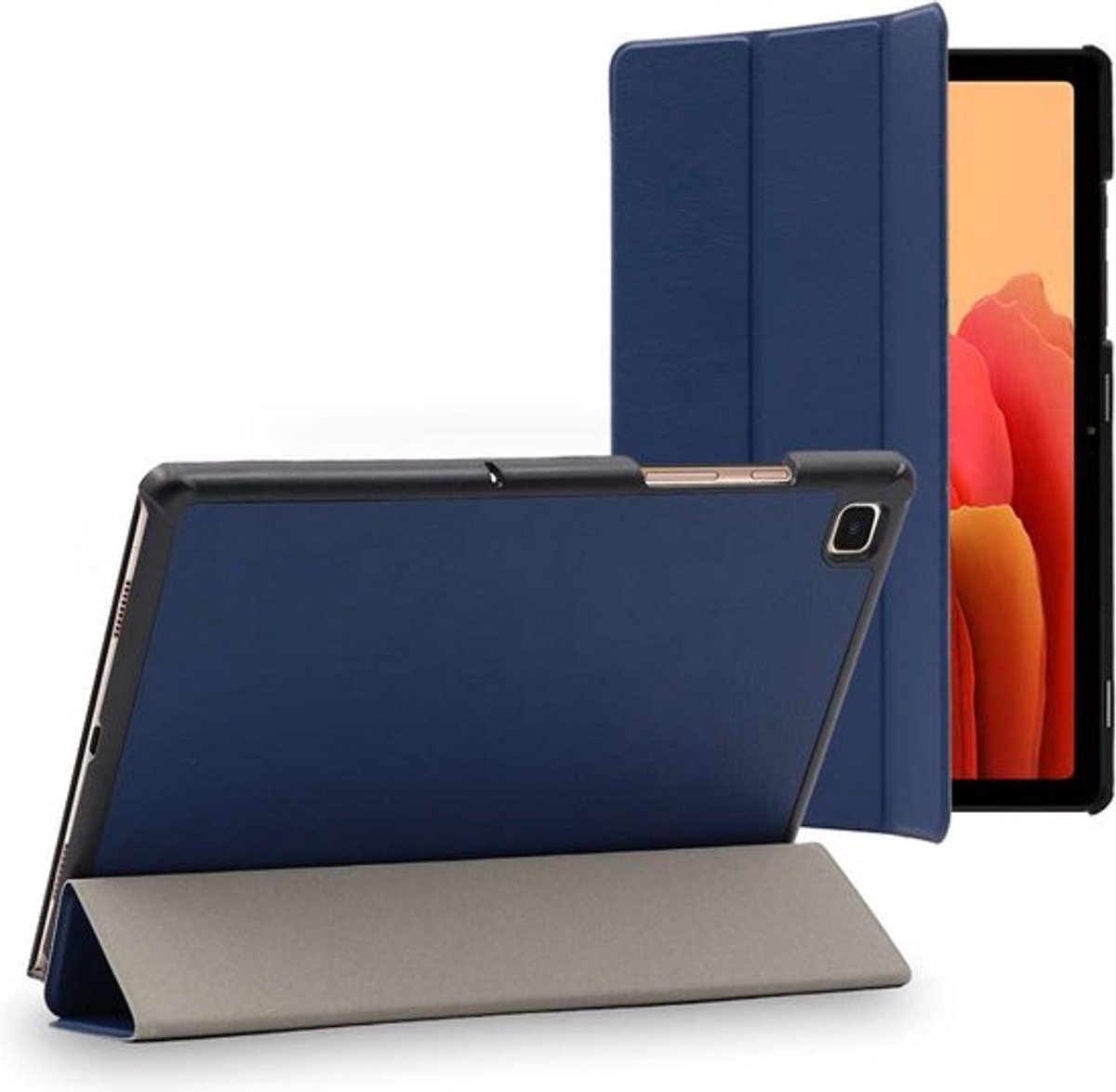 ebestStar - Hoes geschikt voor Samsung Galaxy Tab A7 10.4 T505 (2022, 2020), Slanke Design PU Lederen Etui, Automatische Slaap/Wake, SmartCase hoesje, Donkerblauw
