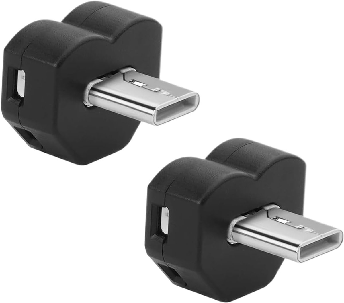 SnelShoppen - 2 Pcs Mini USB Lampen Type C, 8 Kleuren Mood Light, Verstelbare Hoek, Auto Aan/Uit, Perfect voor Thuis, Camping, Lezen