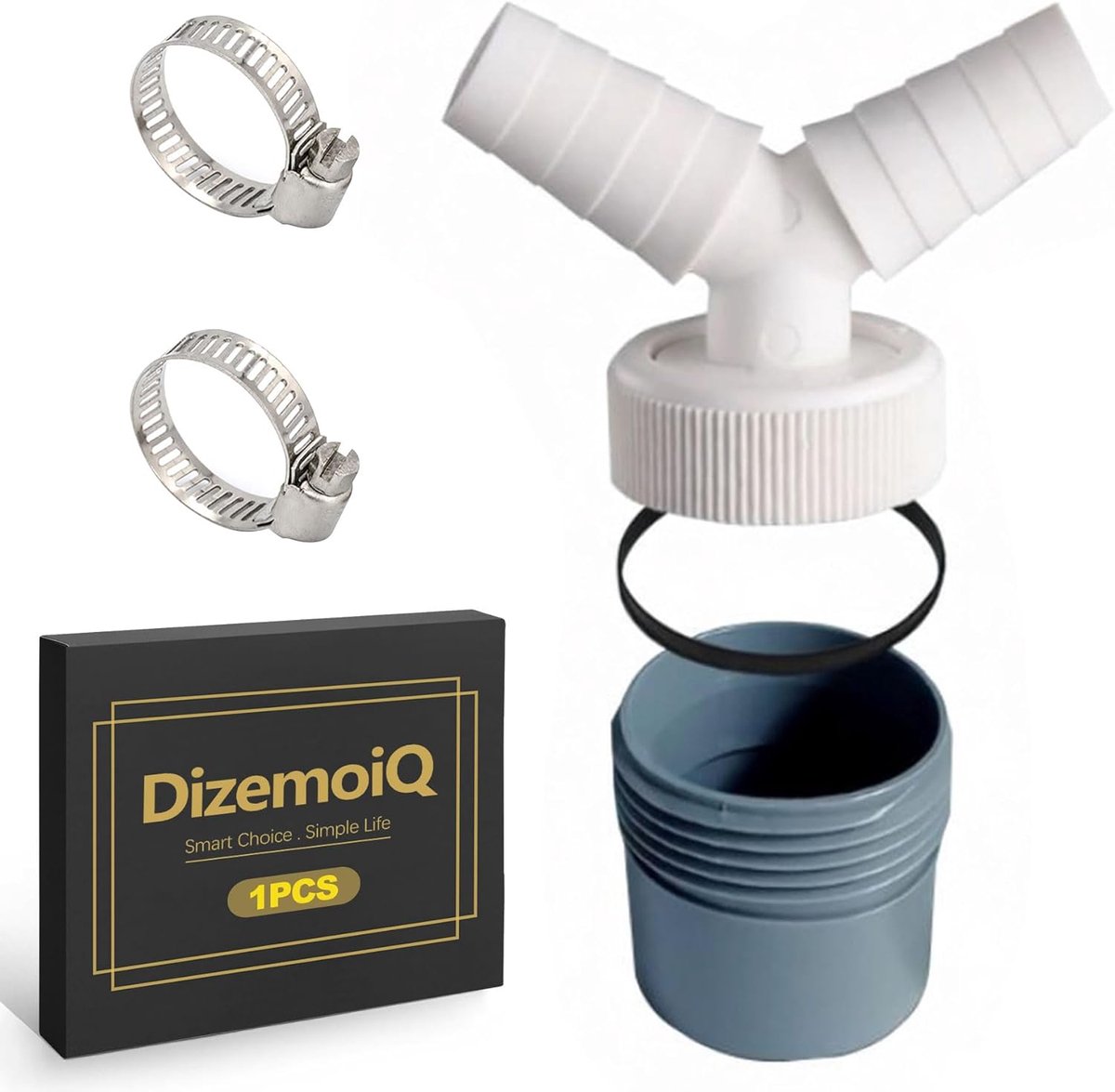 SnelShoppen - Universele Wasmachine Afvoeradapter - Afvoeraansluiting voor Sifon en Afvoerslang - Geschikt voor Wasmachine, Vaatwasser en Droger - Lek
