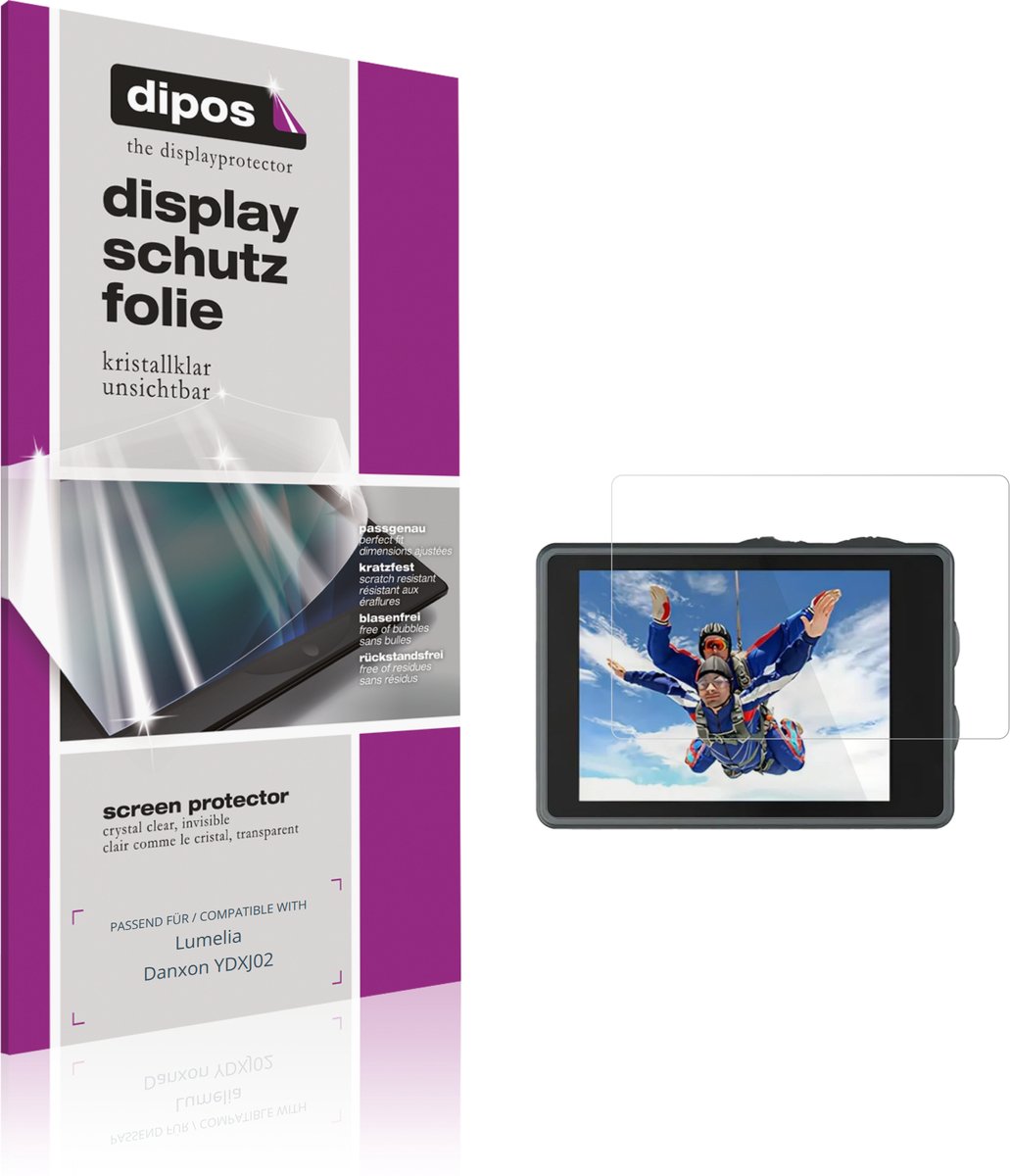 dipos – 4x Beschermfolie geschikt voor Lumelia Danxon YDXJ02 | Krasbestendige & heldere Screenprotector Ultra-Thin