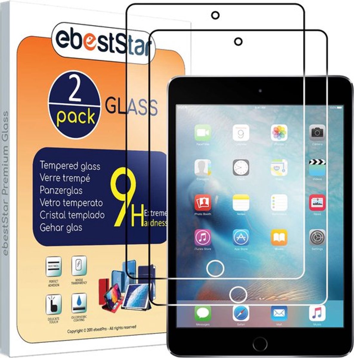 ebestStar - {2 Stuks} Gehard glas geschikt voor iPad Mini 2019 (Mini 5), iPad Mini 4 2015 Apple, Screen Protector Cover, Schermbeschermer Tempered Glass